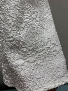 White Textured Mini Dress