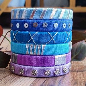 Stylish Handmade Bangle Set💙