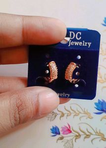 Rose Gold Huggies Earrings
