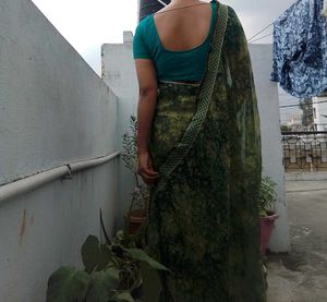 Elegant Green Saree