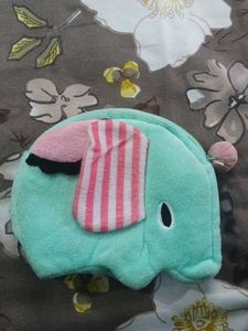 Cute Elephant Plush Coin Purse