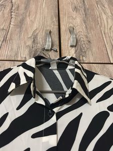 Stylish Zebra Print Maxi Dress