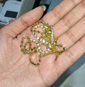 Elegant Crystal Gold Waist Chain
