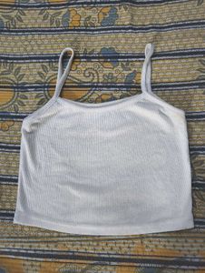 Classic White Ribbed Tank Top