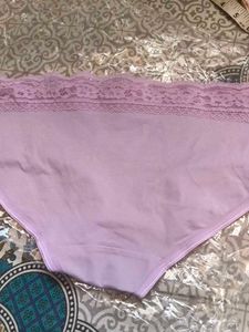 Lavender Lace Trim Underwear