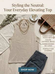 Elevated Mock Neck Sleeveless Top