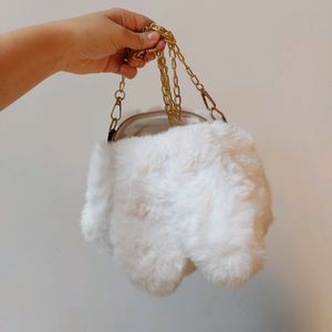 Sale! Bunny shaped Imported fur bag