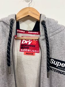 Superdry Grey Zip-Up Hoodie