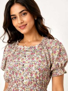 Floral Button-Down Dress🌷