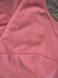 Coral Wrap Crop Top|| S size
