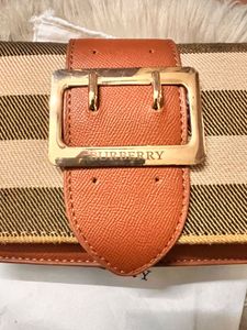 Burberry Dupe Check Clutch Bag
