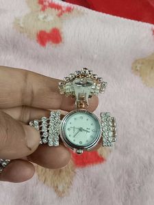 Sparkling Crystal Bangle Watch
