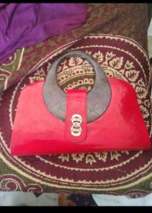 mochi Red Fashion Handbag