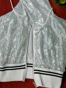 White Sequin Jacket