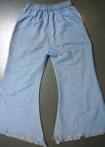 Blue Flared Bootcut Pants