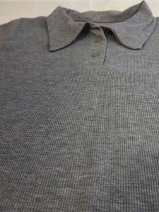 Grey Henley Neck Top