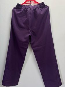 Purple Women's Cropped Trousers
