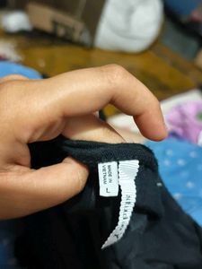 Black Open Front Cardigan