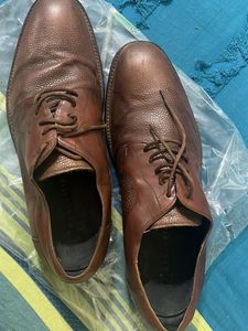 Brown Leather Oxford Shoes