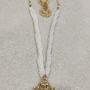 Maharani style haar in small pearls