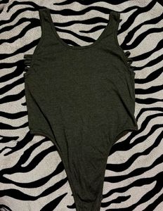 Bodysuit with Cut-out Sleeves