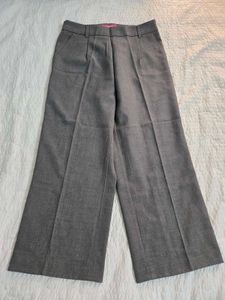Classic Grey Wide-Leg Trousers waist 30~32