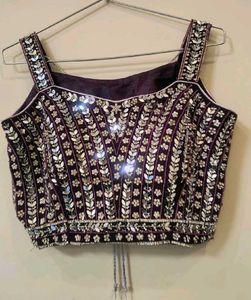 Embroidered Purple lehnga choli 💜