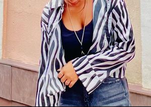 Trendy Zebra Print Shirt
