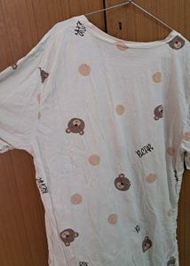 Cute Bear Print T-Shirt