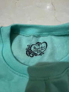 Teal "Be You Tiful" Sweatshirt, oversized
