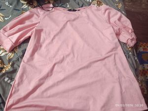 large size Stylish Pink Top