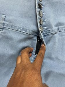 Women Slim Fit Light Blue Jeans