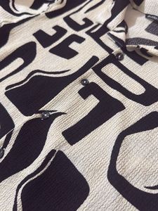 Men's Abstract Print Short Sleeve Shirt