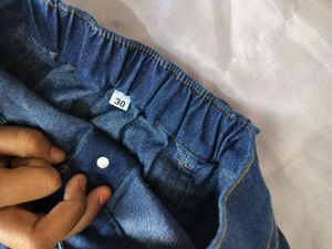 Blue Denim Mini Skirt