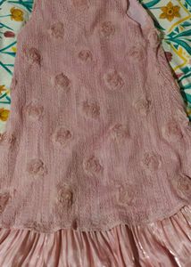 Savana Pink Ruffle Tank Dress