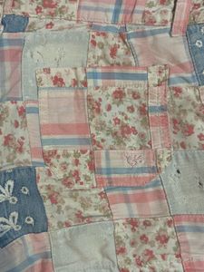 justice patchwork-style shorts