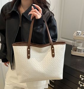 Stylish White Tote Bag