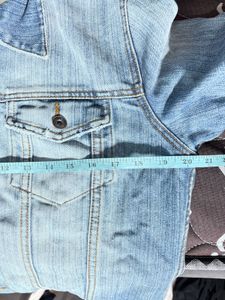 Blue Denim Jacket with Hoodie