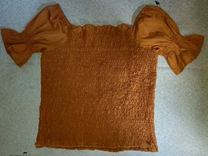 Stylish Smocked Off-Shoulder Top