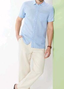 White, Light Blue & Pink Linen Shirts