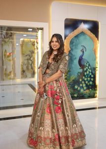 Stunning Floral Print Lehenga Choli