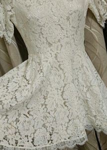 Elegant White Lace Dress