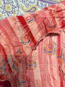 Boho Chic Pink Patterned Tunic Kurti