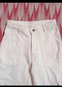White Cargo Jeans