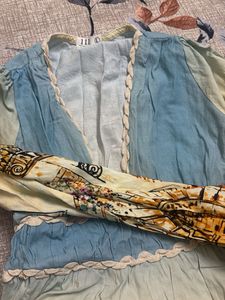 Bohemian Maxi Dress with Scenic Print