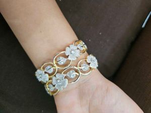 Floral Bangle Bracelet