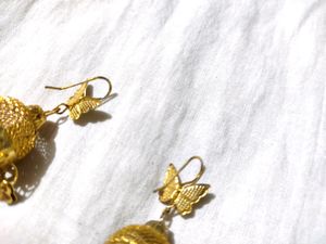 Golden Earrings Combo Set Of 2