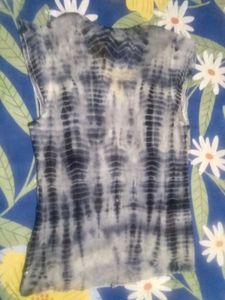 Tie-Dye Lace Trim Tank Top