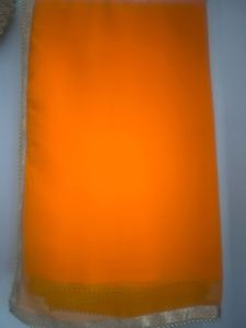 Vibrant Orange Saree