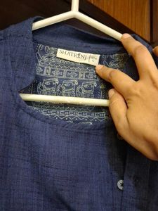 Men's Blue Kurta